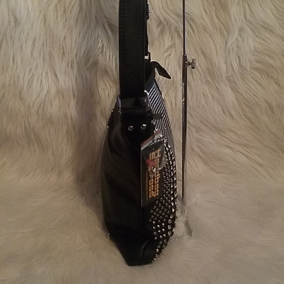 BRILLIANT BLUE RHINESTONE CROSSBODY SLING - Picture 6 of 7